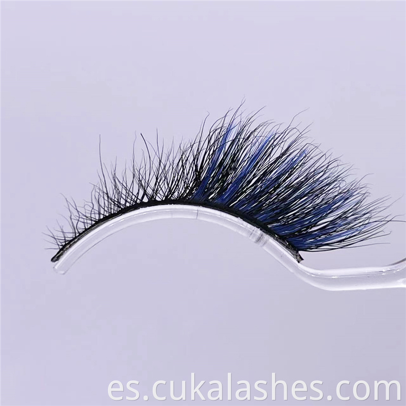 Cat Eye Lashes With Color